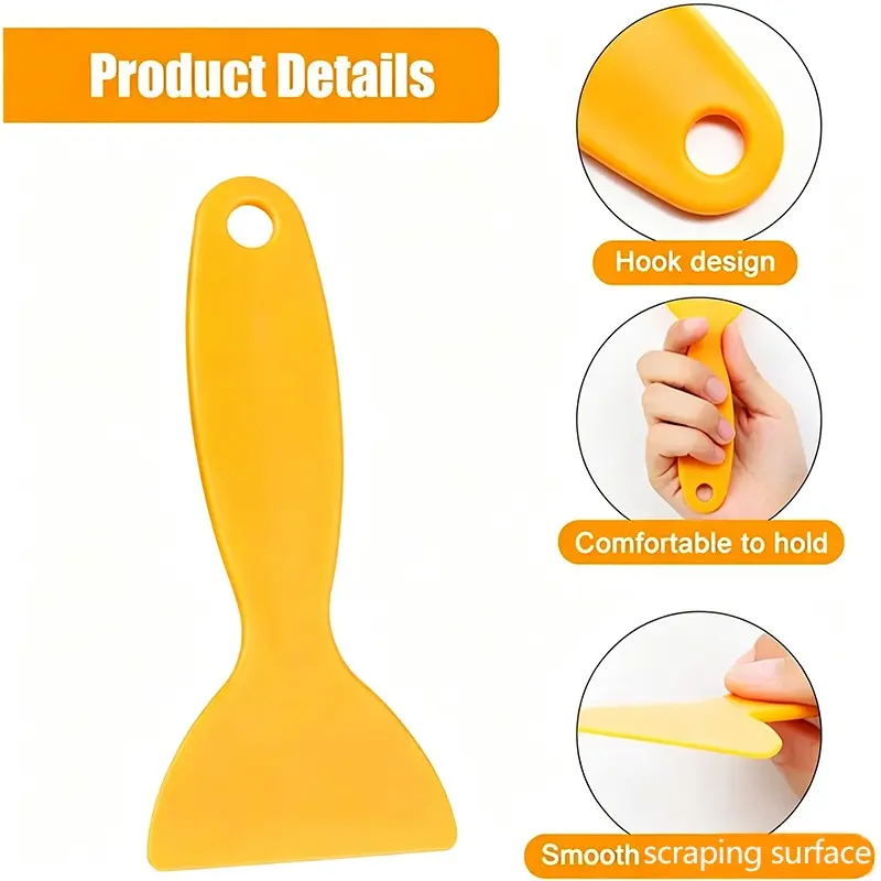 Plastic Resin Removal Scraper, Flexible Paint Scraper, Putty Knife, Bubble Remover, Sticker Installation Tool, Vinyl Scraper