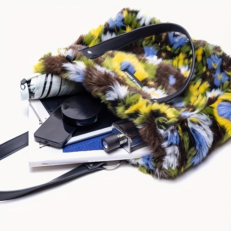 's New Vintage Elegant Minimalist Large Capacity Tote Bag, Fashionable And Versatile Shoulder Bag, Comfortable Fuzzy Fabric, Perfect Gift for Holiday, Holiday, Easter, And Holiday, Best for Holiday, Perfect for Holiday SpringStatements