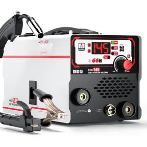 145A MIG Welder,110V Flux Core MIG Welding Machine,3-in-1 MIG/Lift TIG/Stick, IGBT Inverter with Digital Display, Portable Gasless Welding, Wire Feed Welder with MIG Welding