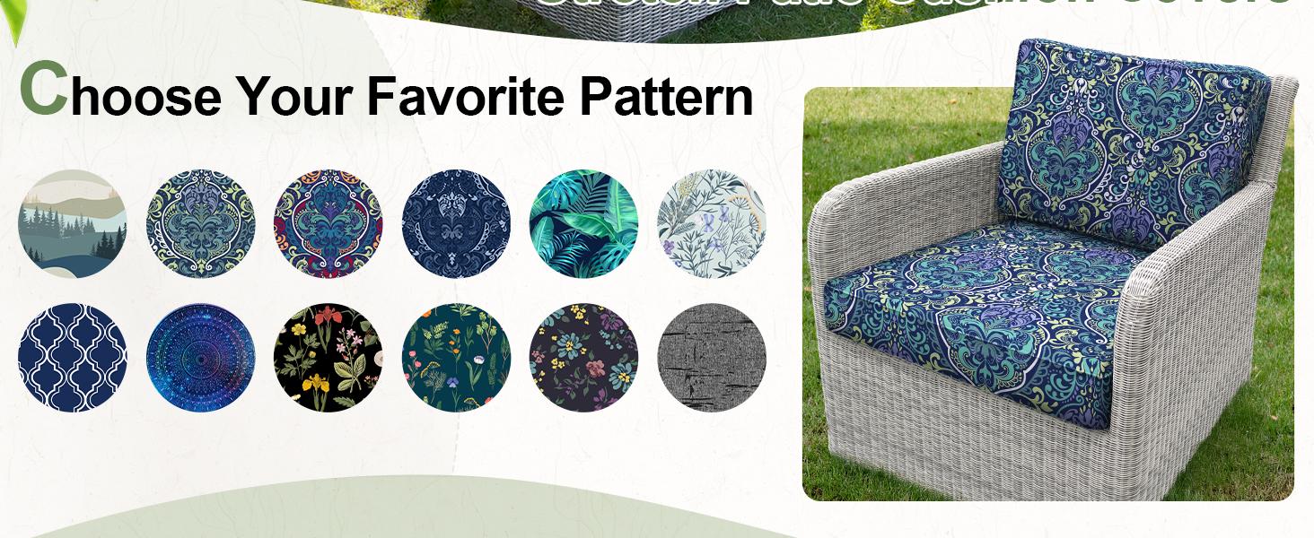 8Pcs Cushion Covers Stretch Couch Slipcovers Washable Furniture Protector with Elastic Bottom Sofa Chair Seat Cover, Dark Blue