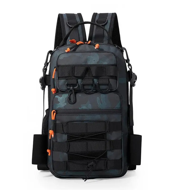 Fishing Lure Tackle Tactical Backpack with Rod Holder, High-Quality Waterproof Bag for Outdoor Mountaineering & Trekking