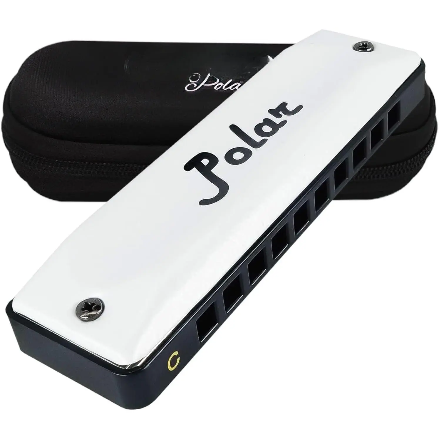 Diatonic nica Key of C - 10 Holes 20 Notes, Blues Harp Mouth Organ With Case, Phosphor Bronze Reeds, Suitable for  Genres, nica for , Adult, Beginners & Professionals