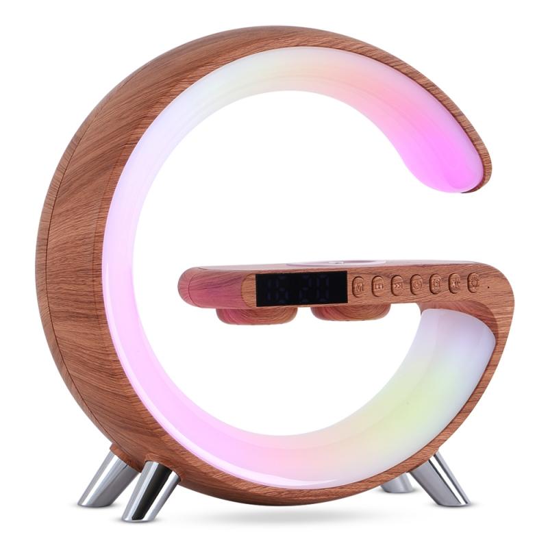 New Intelligent G Shaped LED Lamp Bluetooth Speake Wireless Charger Atmosphere Lamp App Control For Bedroom Home Decor New Intelligent G Shaped LED Lamp Bluetooth Speake Wireless Charger Atmosphere Lamp App Control For Bedroom Home Decor