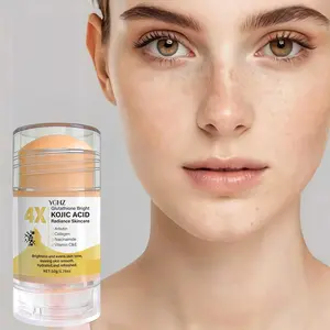 Kojic Acid Face Cream Stick, Even Skin Tone, Remove Dark Spots and Dullness, Brightening Cream, Non-Greasy, Unisex, Whitening Moisturizer, Day and Night Use, 50g