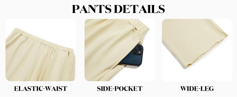 【L-5XL】Plus Size Curve imily bela curve Women's Plus Size 2 Piece Outfits 3/4 Batwing Sleeve Capelet Crew Neck Pullover Top Wide Leg Pants Lounge Set 【L-5XL】Plus Size Curve imily bela curve Women's Plus Size 2 Piece Outfits 3/4 Batwing Sleeve Capelet Crew Neck Pullover Top Wide Leg Pants Lounge Set