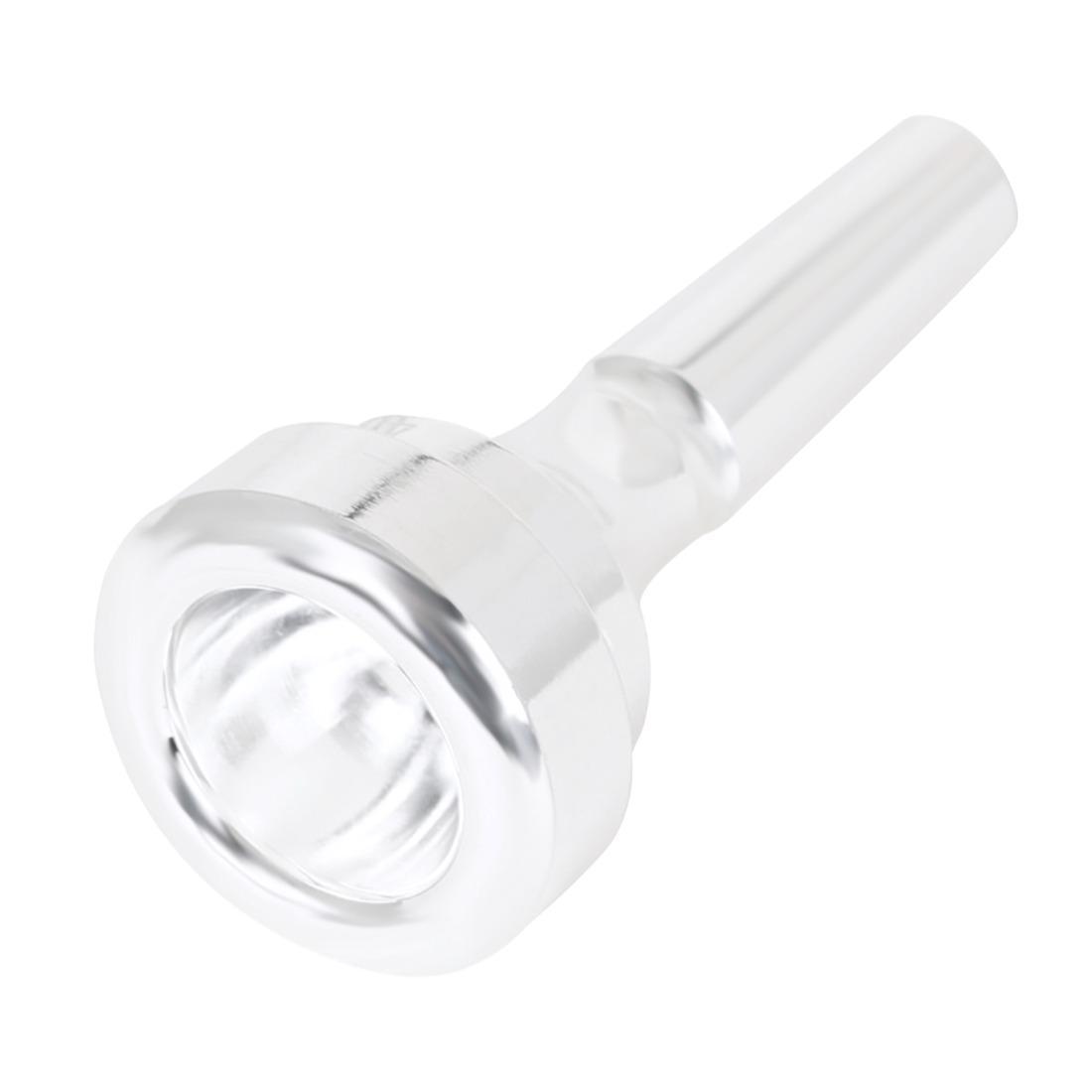 Professional Silver Plated Short Trombone Mouthpiece, 2 Counts Trombone Mouthpiece, Musical Instrument Accessories for Trombone Lovers