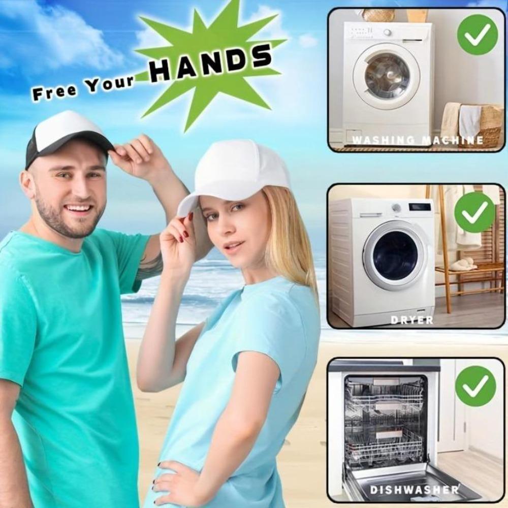 Zippered Mesh Hat Washing Cage, Baseball Cap Laundry Bag, Shape Preserving Reusable Washer Protector for Hats