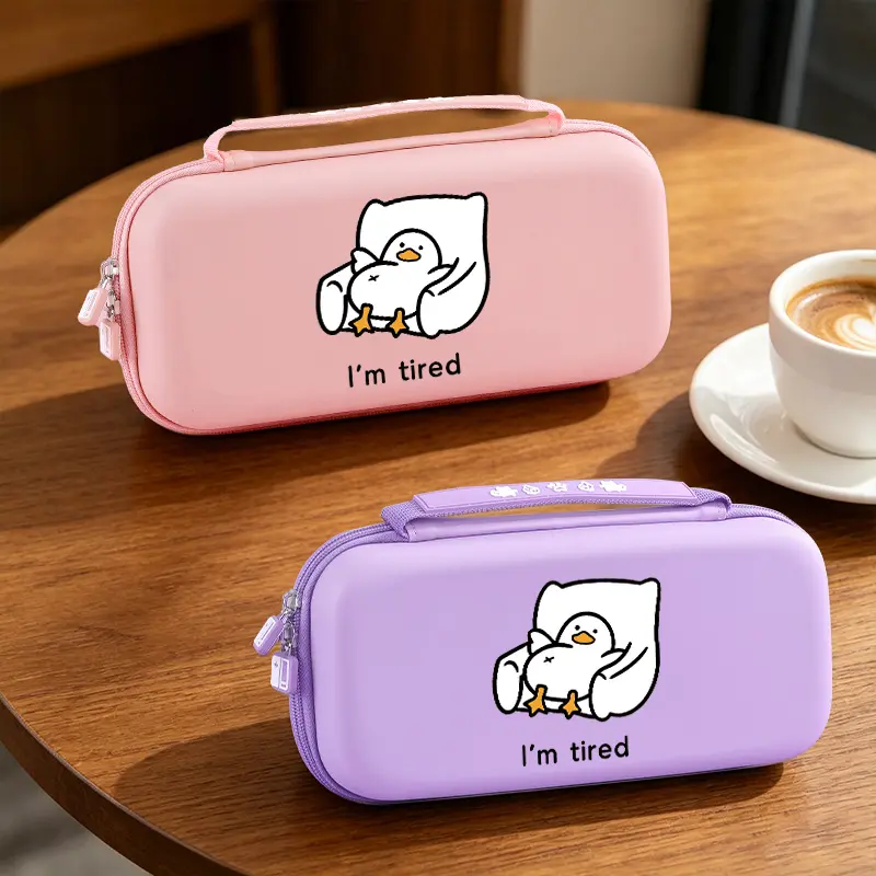 EVA Hard Shell Carrying Case for Switch Switch OLED Portable Travel Protective Bag Shockproof Pressure Resistant Anti Scratch Wear Resistant Soft Liner Holds Console 10 Game Cards and Accessories Large Capacity Multi Compartment Storage Bag