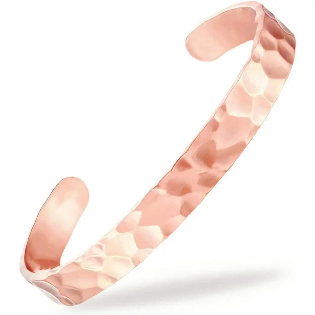 99% Solid Pure Copper Bracelet for Men & Women Cuff Bangle