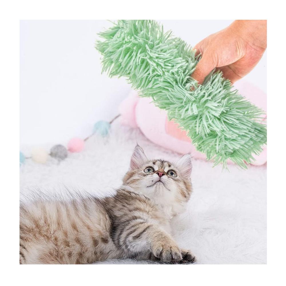 3pcs Cat Kicker Pillows, 9.53*4.13in Soft Durable Catnip Toys, Interactive Teething Chew Toys for Indoor Cats Kitty, Pet Supplies