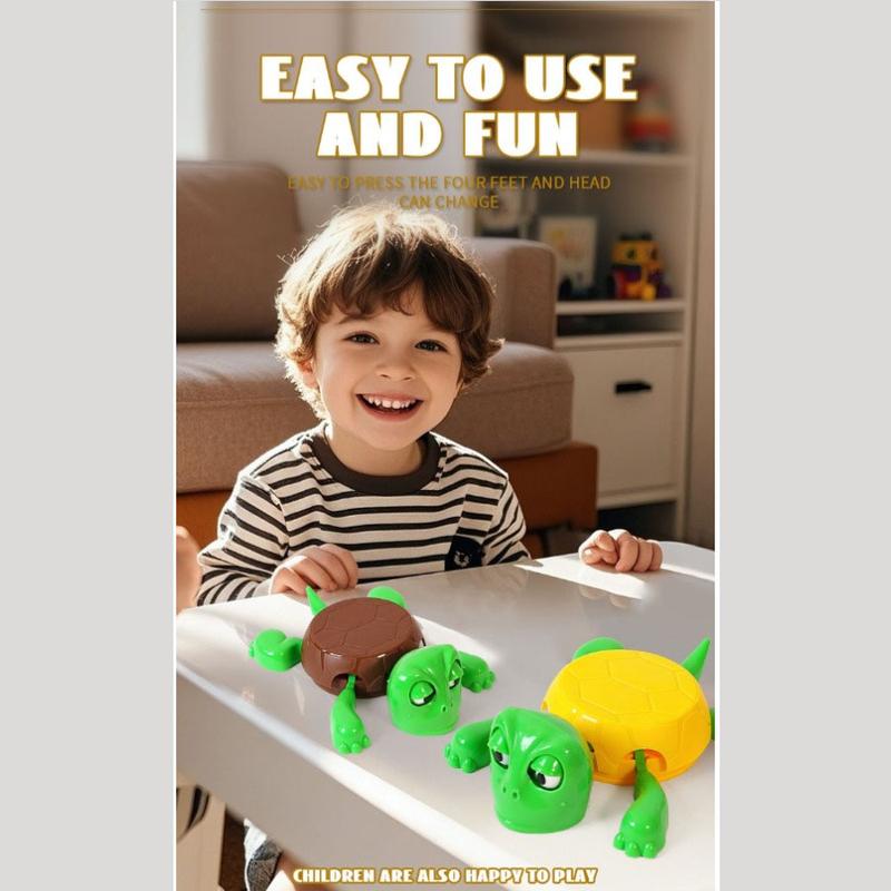 Turtle Coaster with Fun Expressions, Adjustable Legs and Face, Ideal Gag Gift for Turtle Lovers, Quirky Home Decor and Stress Relief Toy, Quirky Turtle Coasters