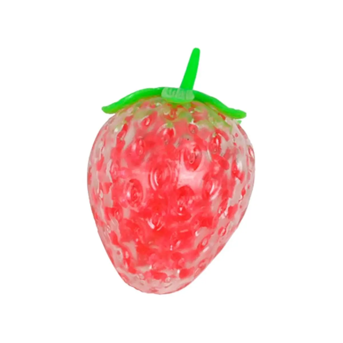 Giant Strawberry Squishies, Slow Rise Stress Ball, Stress Relief for Office Workers, Focus Improvement Squeeze Tool, Strawberries Shape with Beads, Slow Rising Fidget, Squishy Fidgets, Squishy Stress Relief