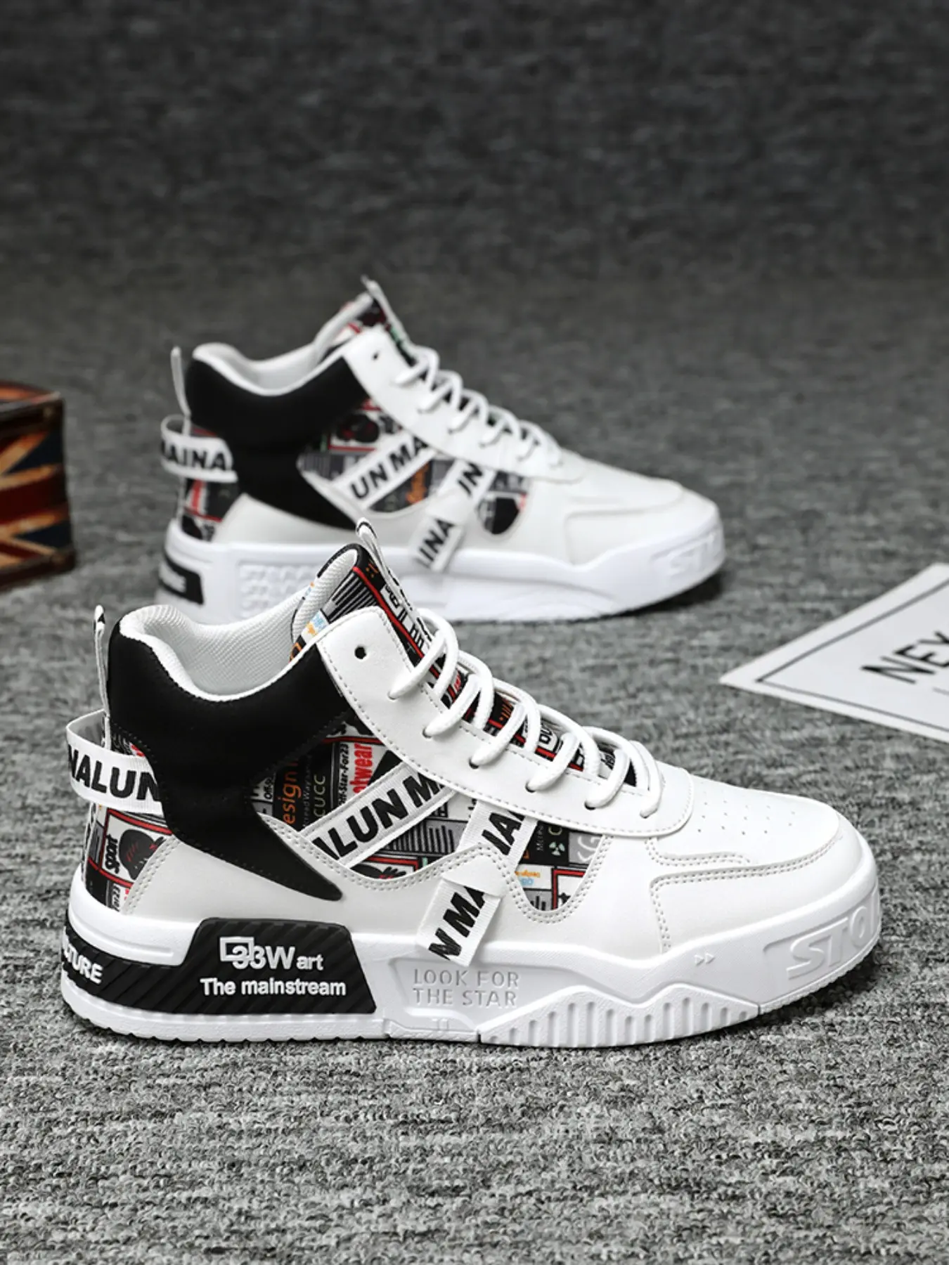 Fashion Mid-Top Sneakers for Women, Stylish Casual Shoes, Comfortable Walking Footwear, Trendy Design for Everyday Wear
