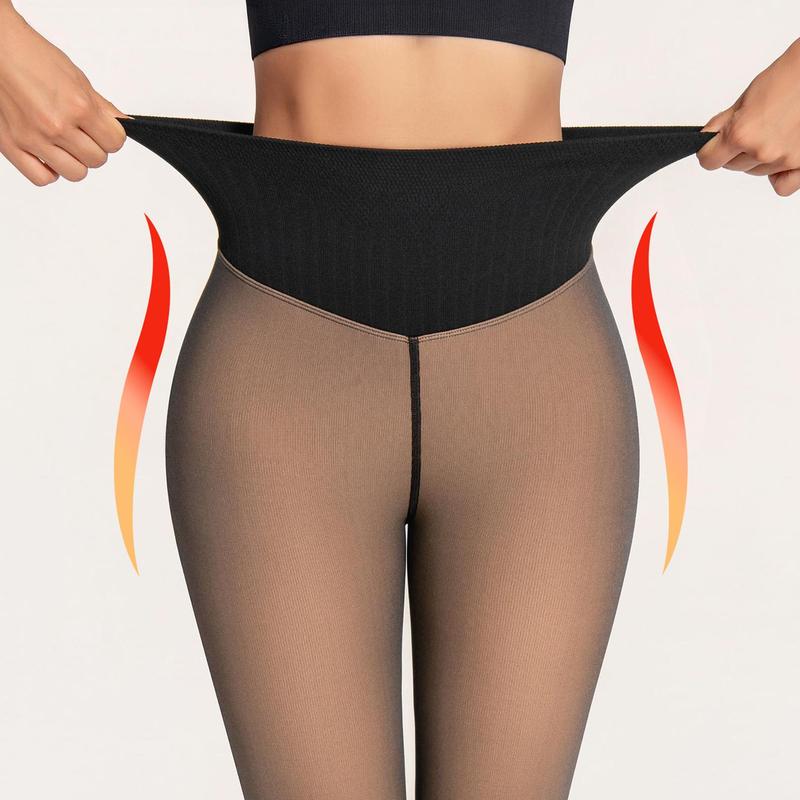 KatchMe Women's Minimalist High Waist Seamless Stretchy Fleece Tights Pantyhose,Versatile Pantyhose for Daily Wear Outdoor, Streetwear Outfits KatchMe Women's Minimalist High Waist Seamless Stretchy Fleece Tights Pantyhose,Versatile Pantyhose for Daily Wear Outdoor, Streetwear Outfits