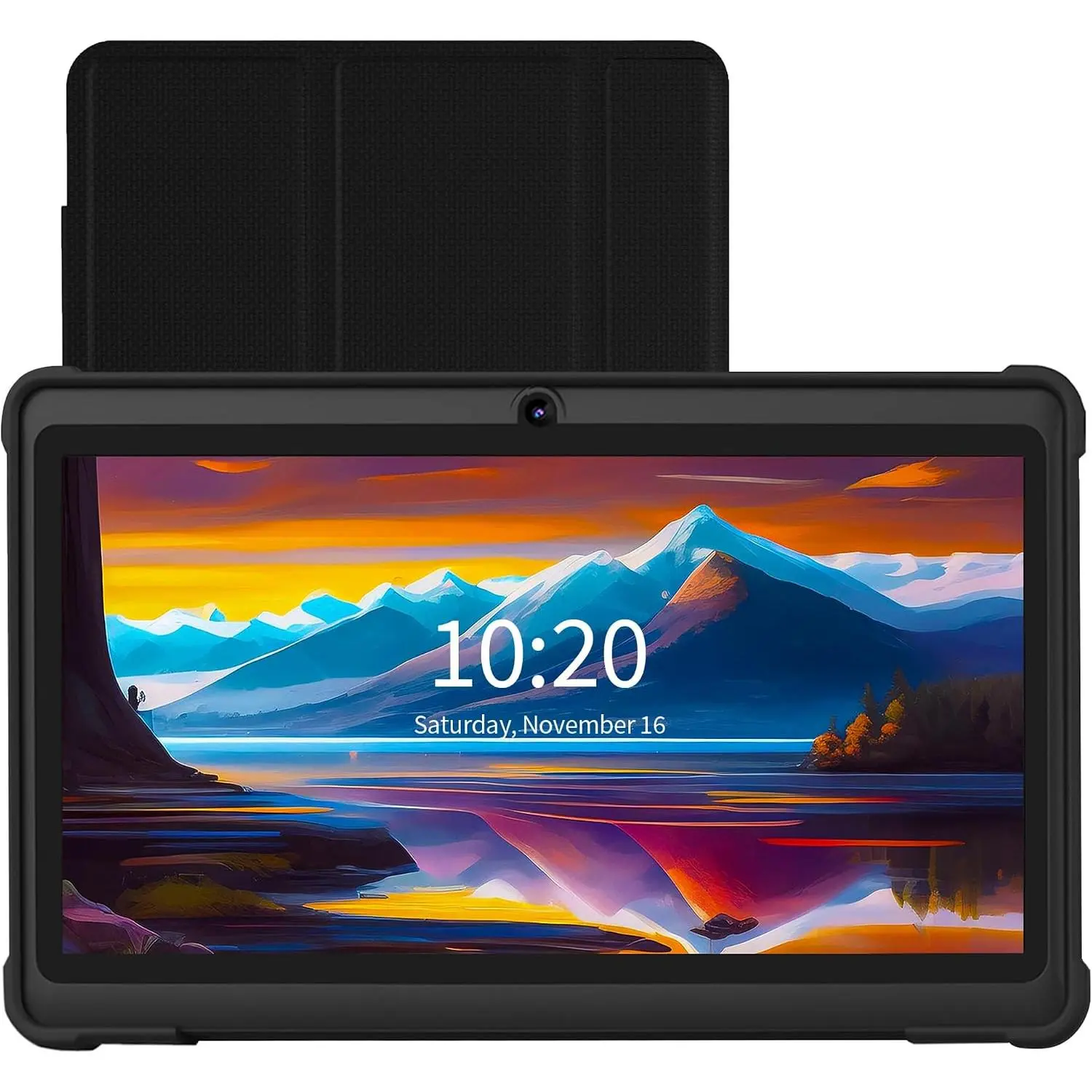 [Autumn Sale] 7-Inch Tablet, Quad-Core Android 13 OS, 32GB ROM, WiFi/Bluetooth, Dual Camera, USB-C Tablet PC, IPS HD Touchscreen Android PAD (Black)