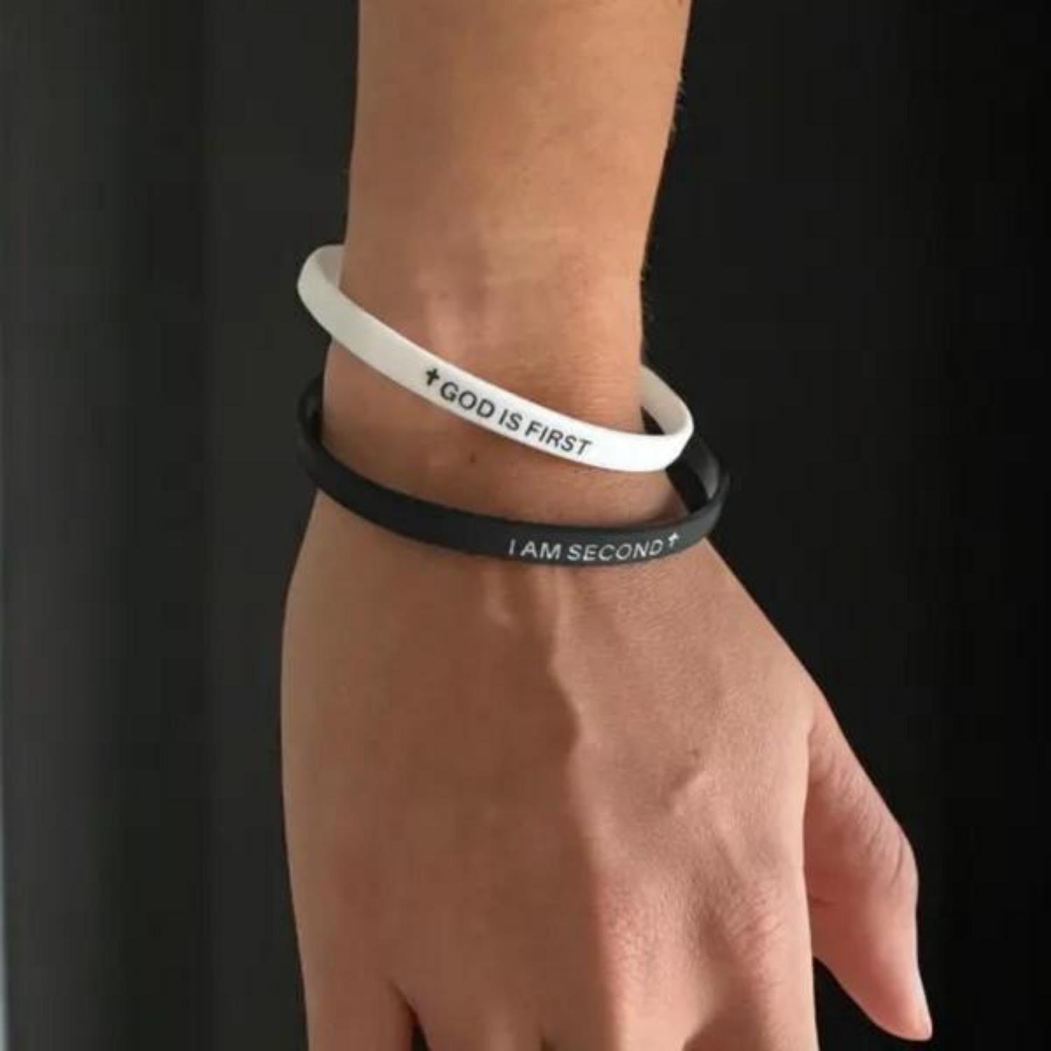 Silicone Wristband, Fashionable Wristband for Women & Men, Trendy All-match & Exquisite Jewelry for Birthday Gift, Stackable Bracelets, Bracelet Design, Word Bracelets