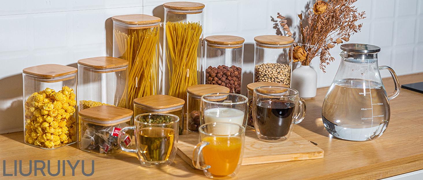 8 Pack Glass Food Storage Containers with Lids, Meal Prep Containers, Airtight Bento Boxes with Leak Proof Locking for Microwave, Oven, Freezer and Dishwasher, BPA Free