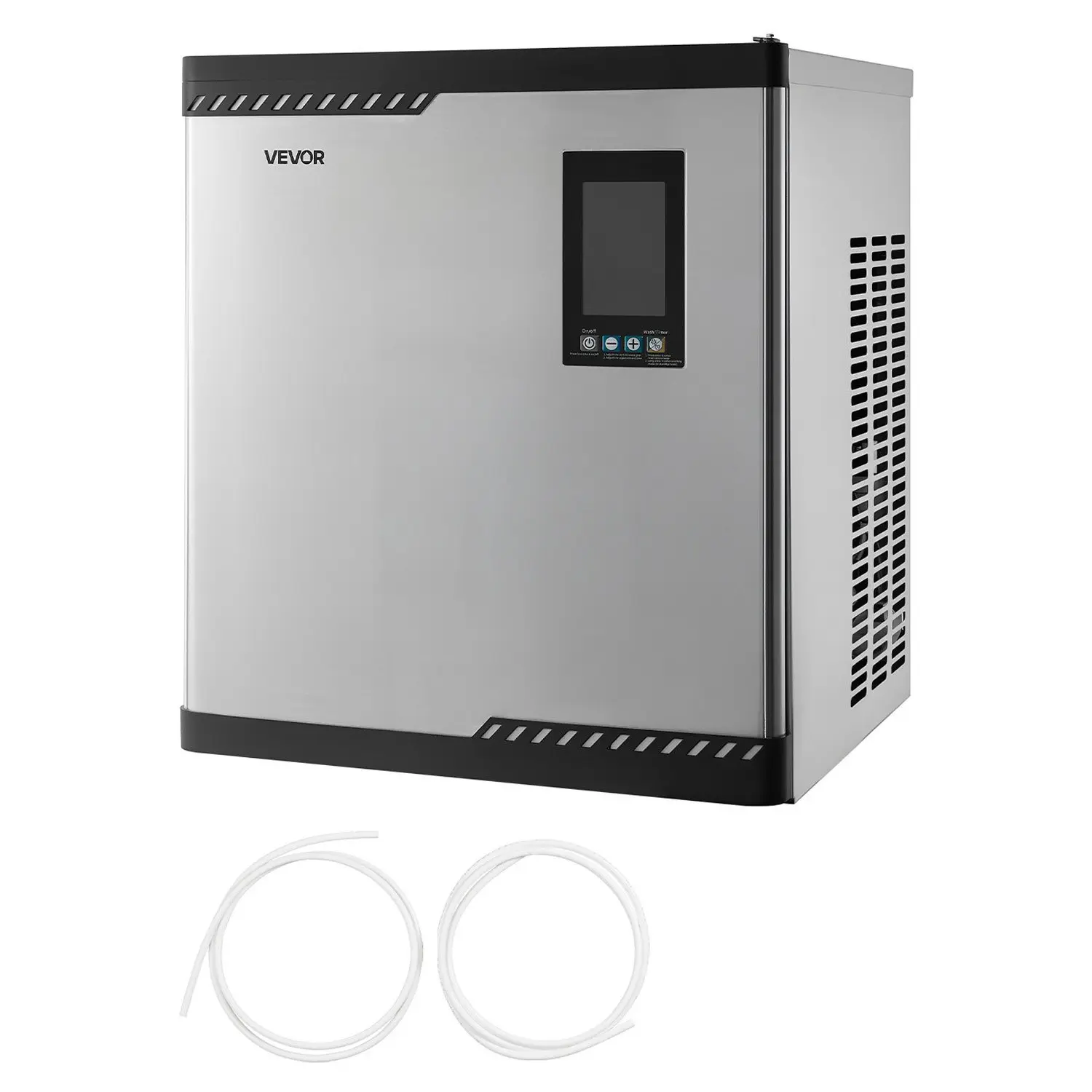 【toolupgrade】【DealsForYouDays】VEVOR Commercial Head-Only Ice Maker Machine - 300 Lbs/Day Stainless Steel Unit with Scheduled Ice-Making, Self-Cleaning, Adjustable Thickness, Ideal for Restaurant