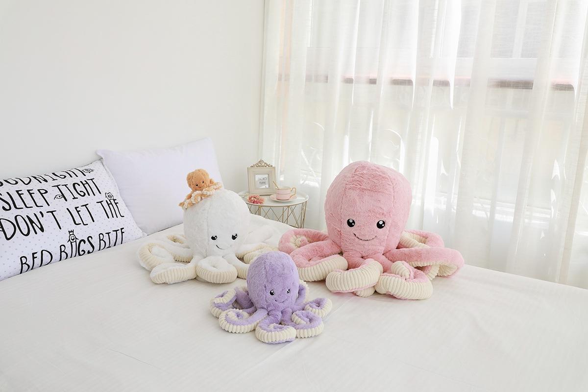 Octopus Plush Toy, Cartoon Rabbit Plush, Cuddly Cat & Hamster Stuffed Animals |   Cute Collectible Festival & Birthday Gifts, Sensory Huggable Toys