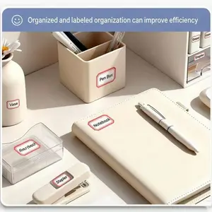 Multiple Adhesive Labels, Sticky Notes, Waterproof Blue Frames, Self-Adhesive Name Tags, Classification Stickers, Memo Stickers