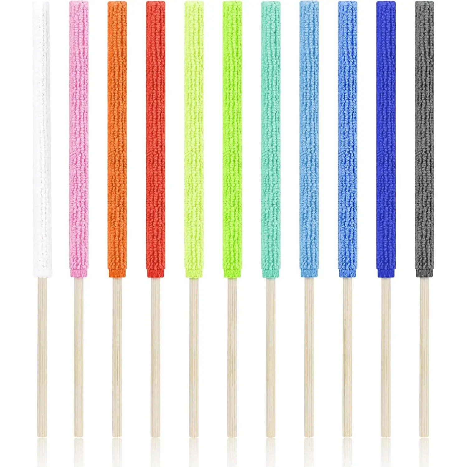 11 count Microfiber Detail Duster Sticks, Mini Duster Crevice Cleaning Tool for  Air Vents, Blinds, Fans, Windows, Small Spaces, Gap Dust Cleaner