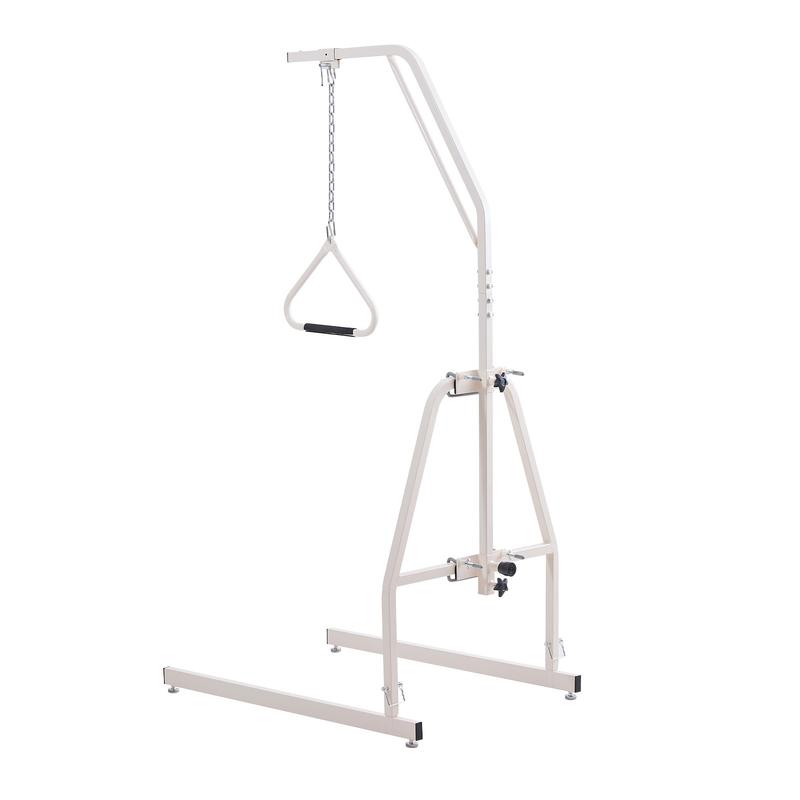 VEVOR Trapeze Bar for Bed Mobility, Bed Trapeze with Clamps and Floor Stand, 250LBS Weight Capacity Bed Pull Up Assist for Elderly, Patients & Disabled, Suitable for Home Care, Hospital, Nursing Home