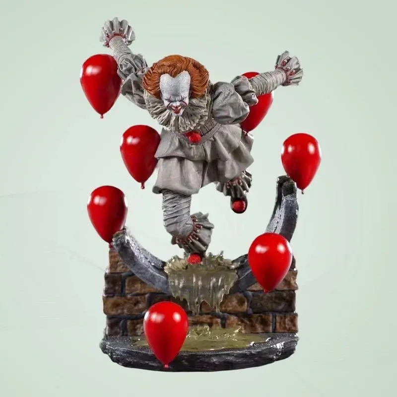Pennywise It Chapter Two Collectible Pvc Statue Horror Movie Character Anime Action Figure Desktop Decor For Adult Collectors
