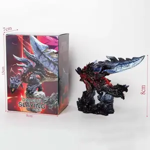 2026 hot item 13cm New Monster Hunter Glavenus Static Model Action Figures PVC Desktop Ornament Model Toys Surprise Statue Gifts Collectable Popular toys