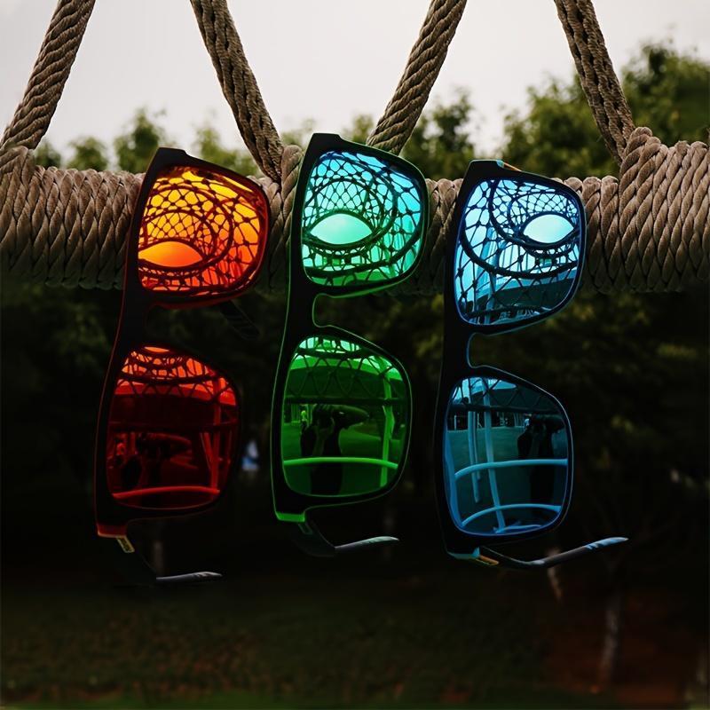 3-Pack Fashion Vintage Square Polarized Sunglasses Men Women - Luxury Brand Designer Sun Glasses for Driving Fishing, UV400 Driver's Eyewear