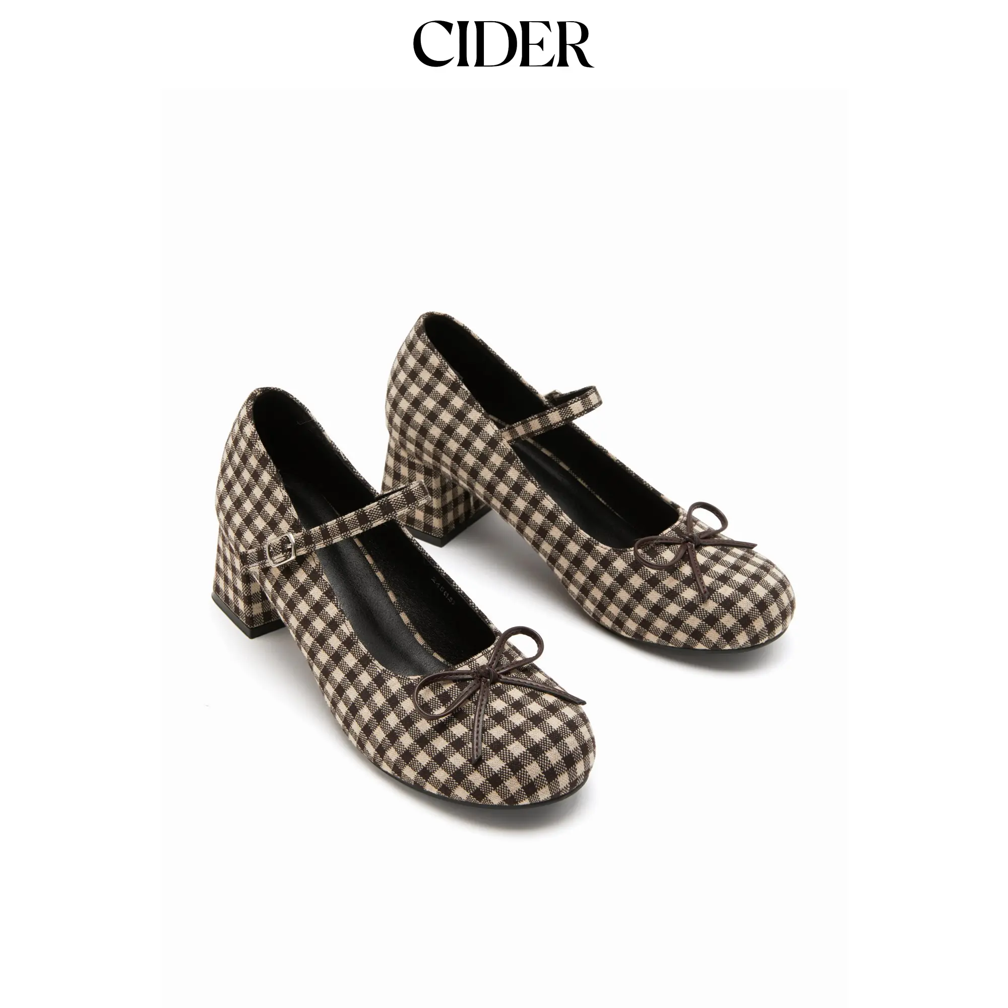 Cider BOWKNOT CHUNKY HEELED MARY JANE SHOES SohoChic