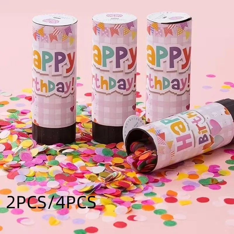Party Supplies Multicolor Confetti Firecrackers, Perfect for Graduation, Wedding, Birthday, Baby Shower, Christmas, New Year, Carnival, Halloween