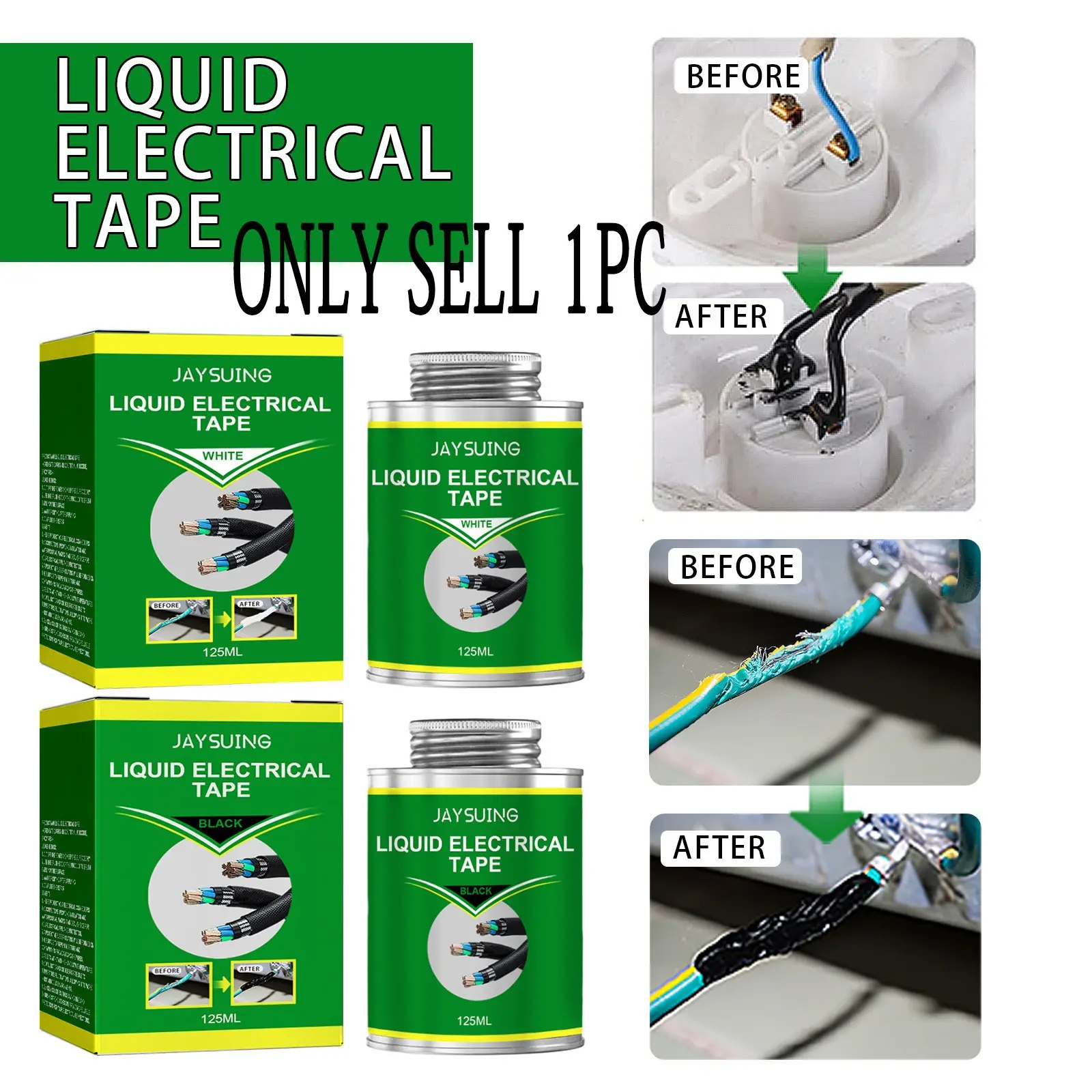 Liquid Insulation Paste 100/260ml Liquid Electrical Tape Insulating Tape Repair Rubber Electrical Wire Cable Coat Fix Line Glue