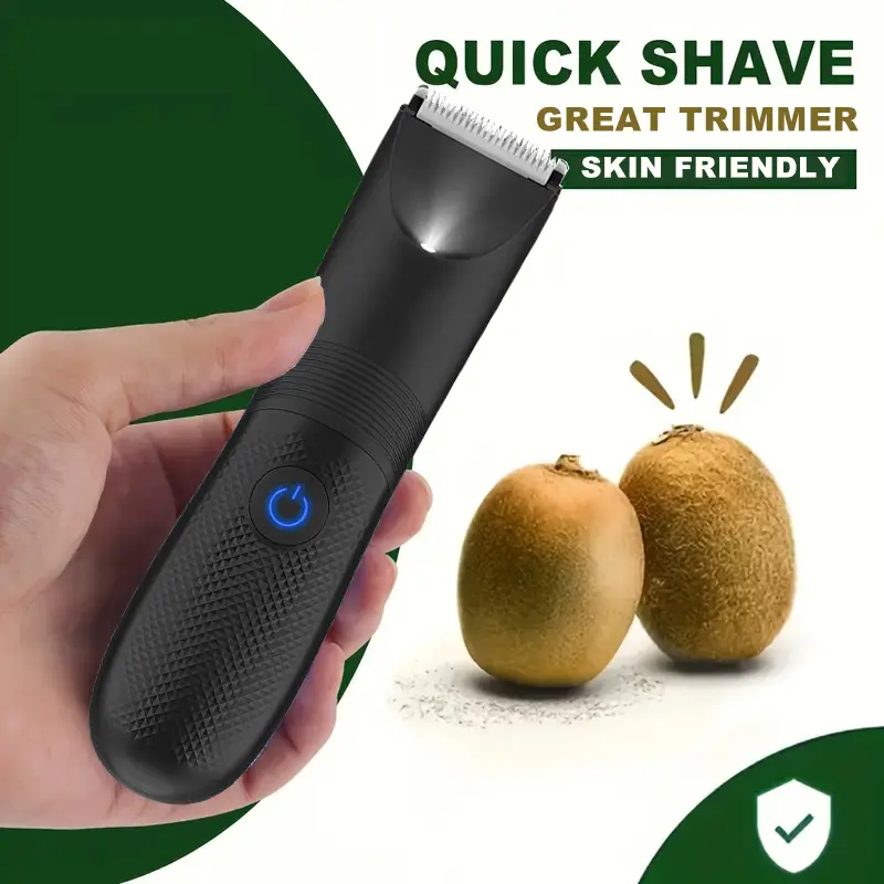 Manscape Groin & Body Hair Trimmer for Men, Electric Pubic Trimmer Shaver,Manscape Kit with Ceramic Blade Head,Waterproof Wet/Dry Shaver