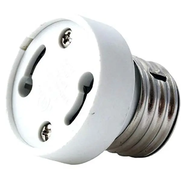 (Pack of 2) E26/E27 to GU24 Adapter Converter - E26/E27 Edison Screw to GU24 Bayonet Base Bulb Socket