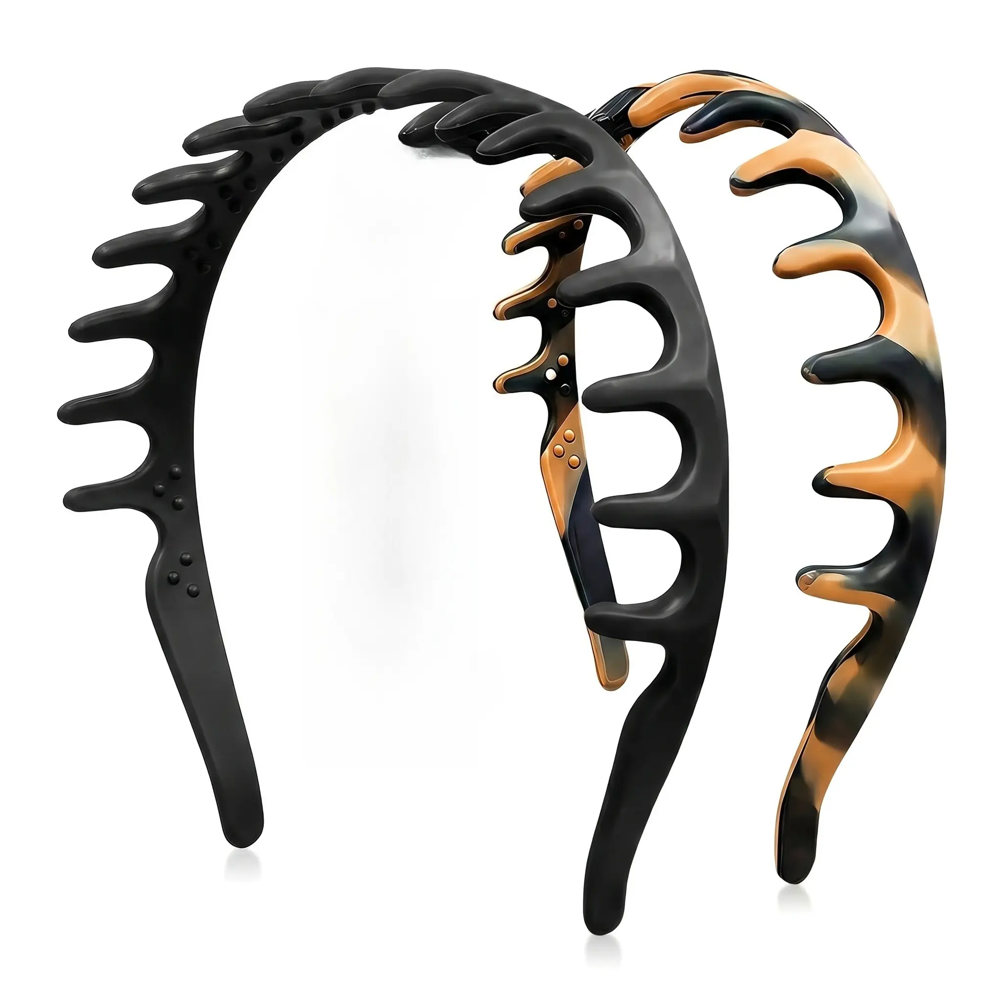 Silicone Headbands For Women Non Slip Comb Headband With Teeth Non Crackable Hair Bands For Daily Fashion Accessories