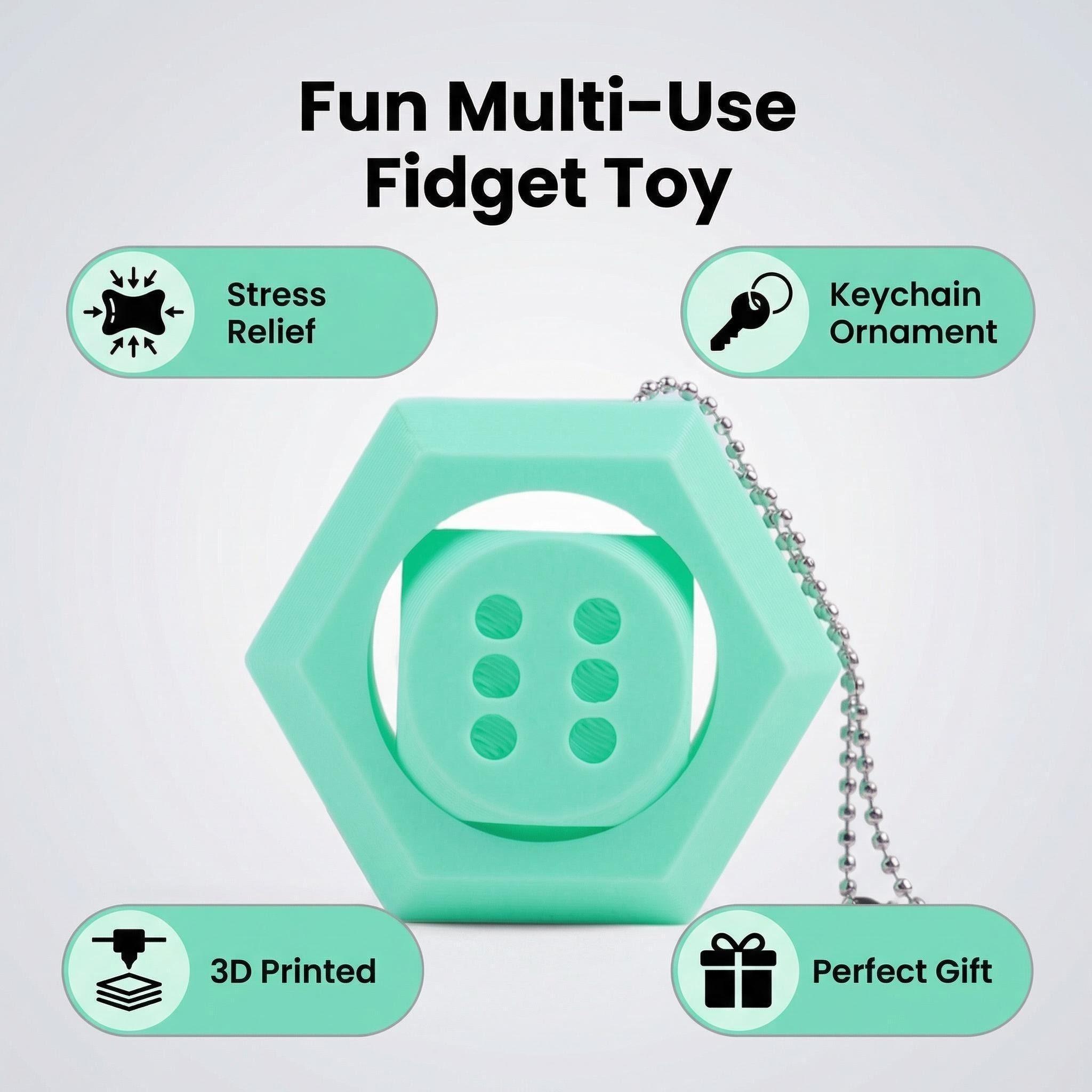 3D Printed Fidget Dice Keychain Hexagon Spiral Stress Relief Sensory Toy for Adults Kids Teens Portable Fashion Accessory Auditory Tactile Sensory Relief for Adults Teens Kids Office ADHD Focus Gift Contactless Magic Tap-to-Pay Wand Stress-relieving Pop 3D Printed Fidget Dice Keychain Hexagon Spiral Stress Relief Sensory Toy for Adults Kids Teens Portable Fashion Accessory Auditory Tactile Sensory Relief for Adults Teens Kids Office ADHD Focus Gift Contactless Magic Tap-to-Pay Wand Stress-relieving Pop