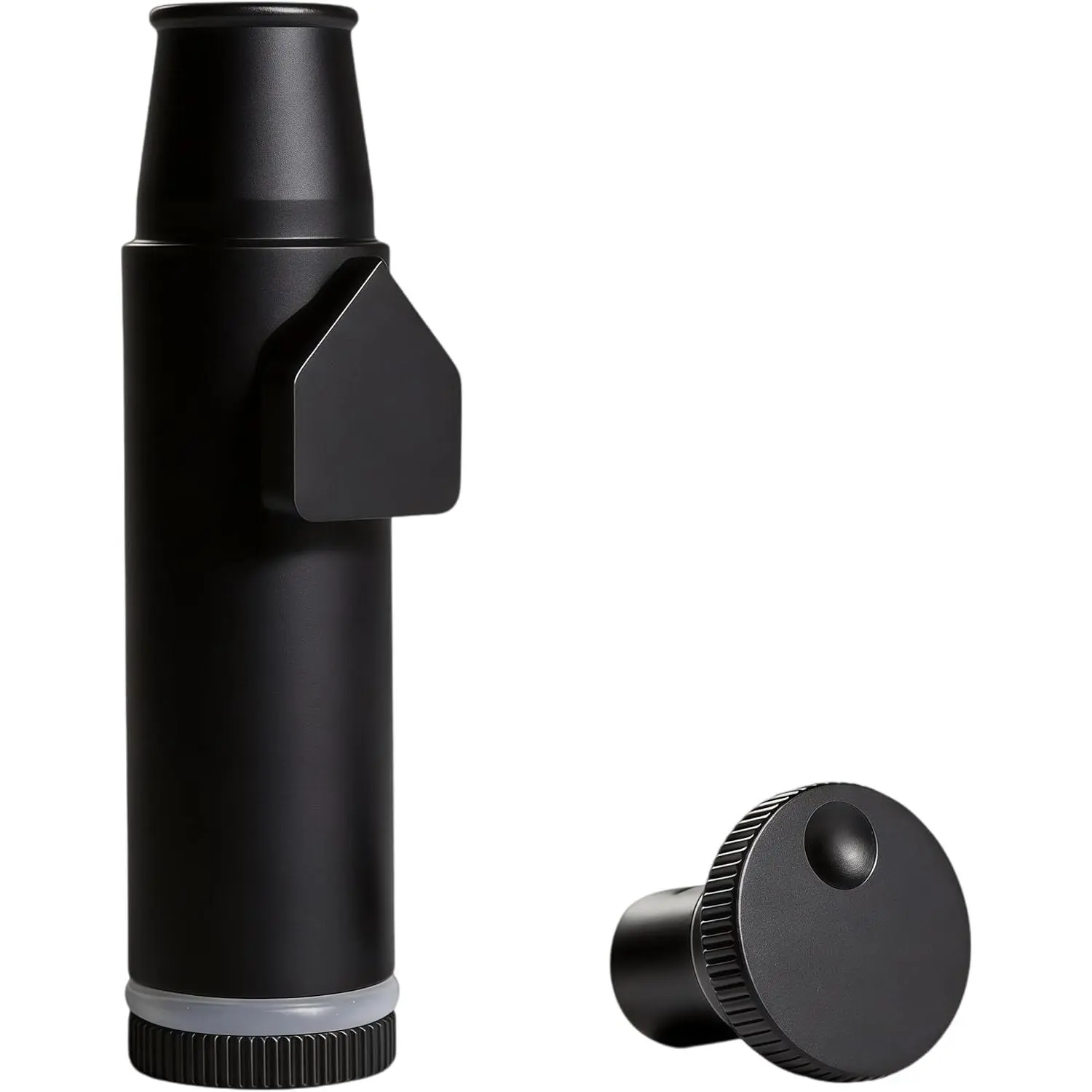 2nd Generation Leak Proof Bottle SnuffBulletSniffer Metal Bottle Spice Storage Dispenser (black)