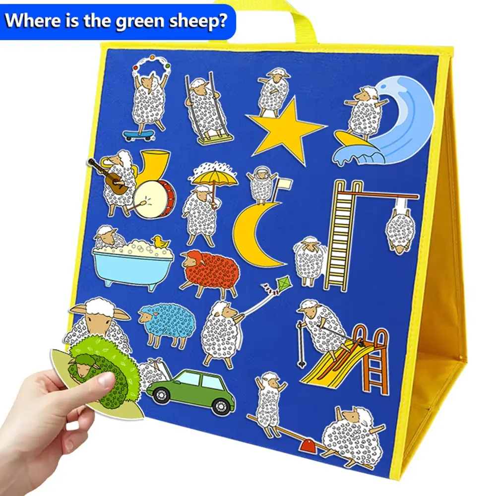 Where Is the Sheep Teaching Aid, Story Performance Props, Classroom Interactive Apron Play, Early Childhood Education, Back-To-School Season