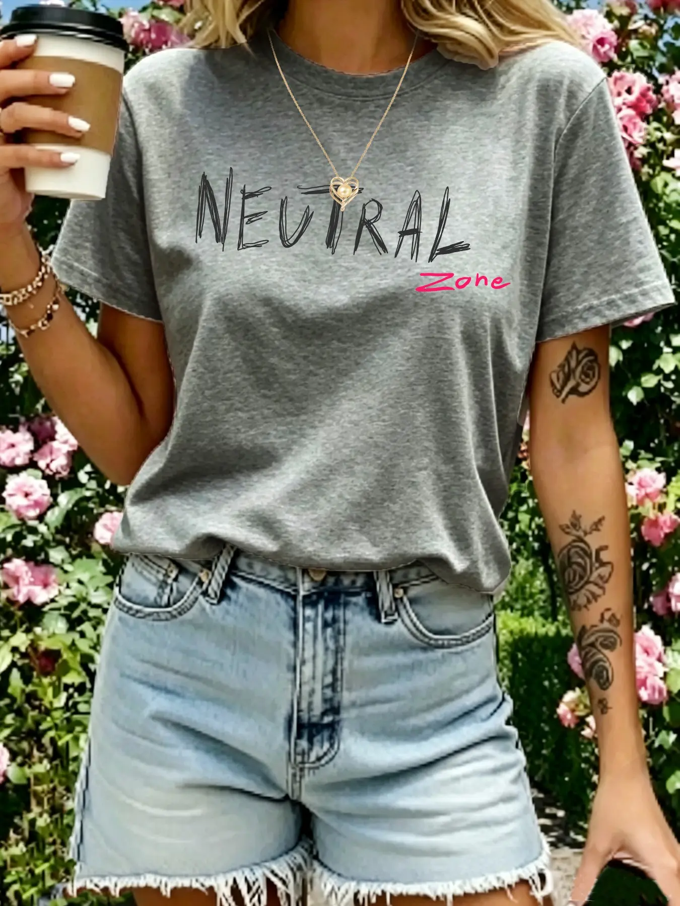 Women's Casual T-Shirt, Breathable and Comfortable, Round Neck Design, Multiple Colors Available, Versatile Style