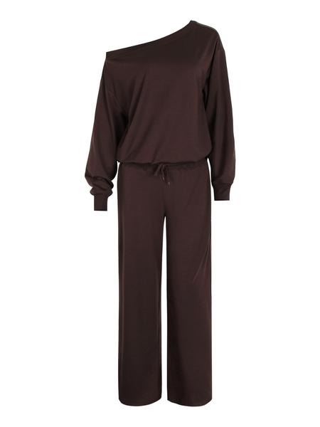 Women‘s Off the Shoulder Long Sleeve Jumper & Pants, 2 Piece Set Casual Fall Sweatsuit Outfits, Jumper Suit
