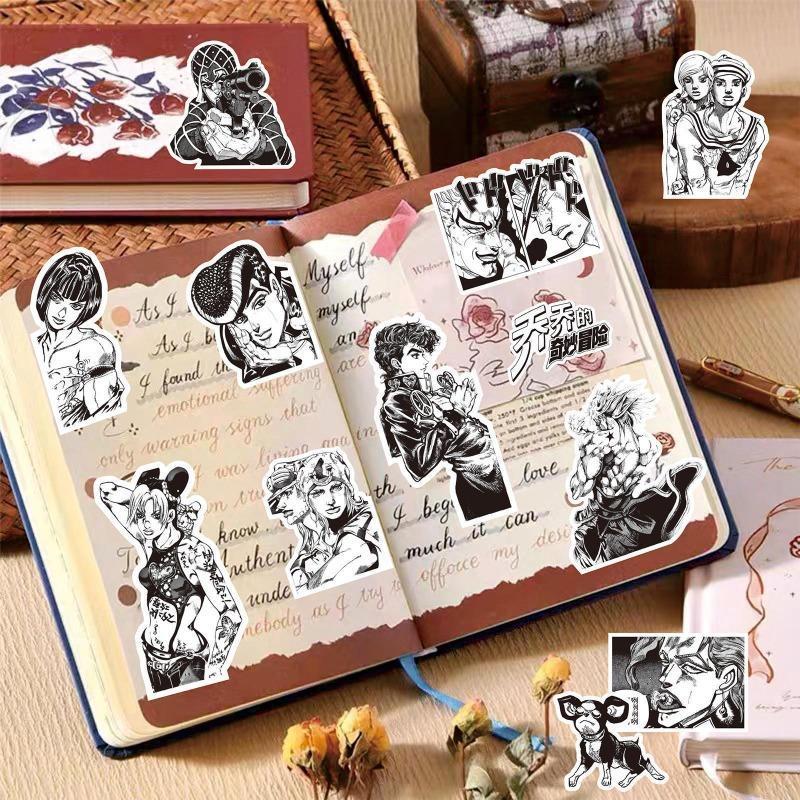 82PCS Kujo Jotaro Anime Stickers JoJo Bizarre Adventure Sticker Higashikata Josuke Bruno Buccellati Cartoon Decals