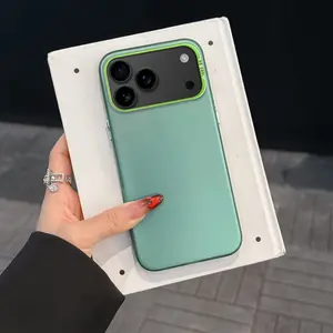 Green phone case Extremely simple style Internet celebrity trend Suitable for iPhone cases, suitable for iPhone 17, 16, 15, 14, 13, 12, 11, X, XS, XR, Plus, Pro, Pro Max, Mini, 16e, 17e and other series of phone cases Lightweight and practical Gifts