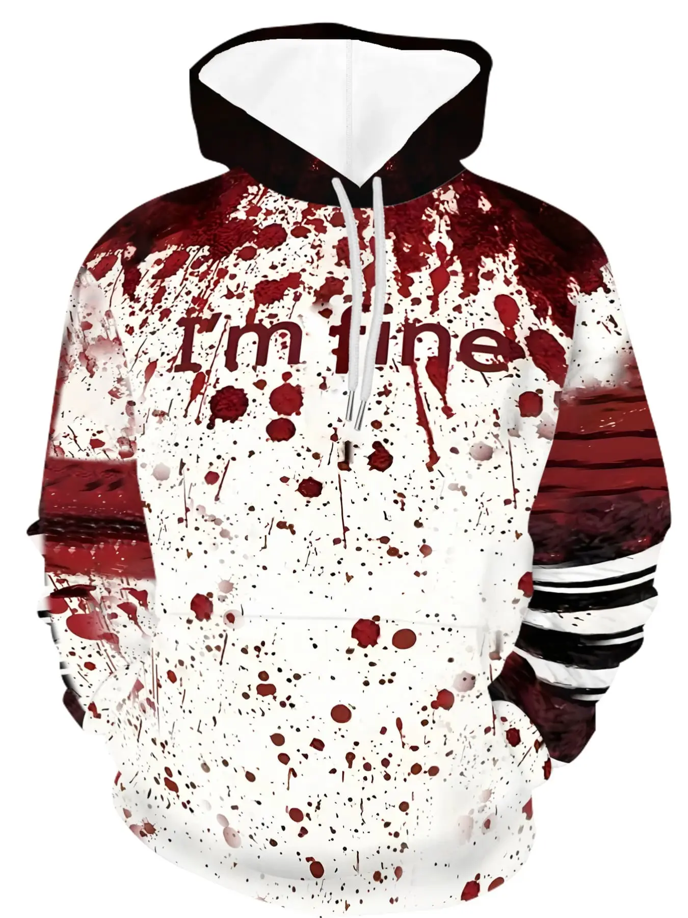 Men's Blue Flame Skull 3D Print Hoodie, Gothic Style Loose-Fit Long Sleeve Sweatshirt with Hood Drawstring and Pockets, All Seasons Casual Wear