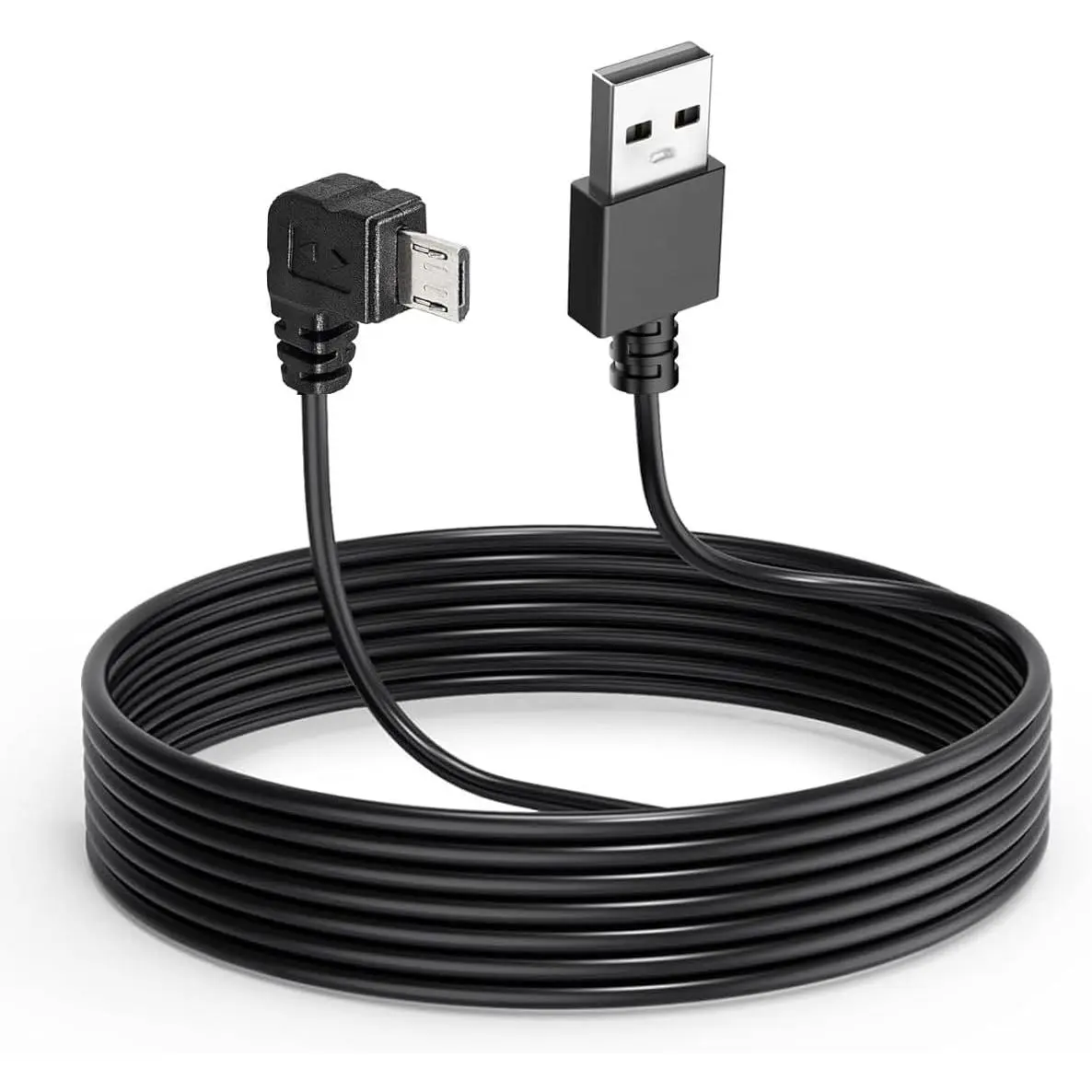 Cam  for   Cam,11.5FT L Angle  Adapter  Camera Power Cord,Dashcam Charger Cord for Mirror Camera,Driving Recorder, DVR