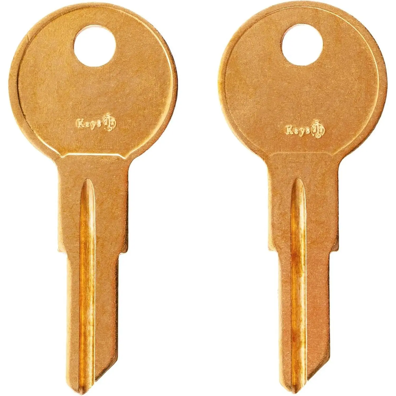 Pair of 2 Replacement Keys Cut to CH507 Code for Locks