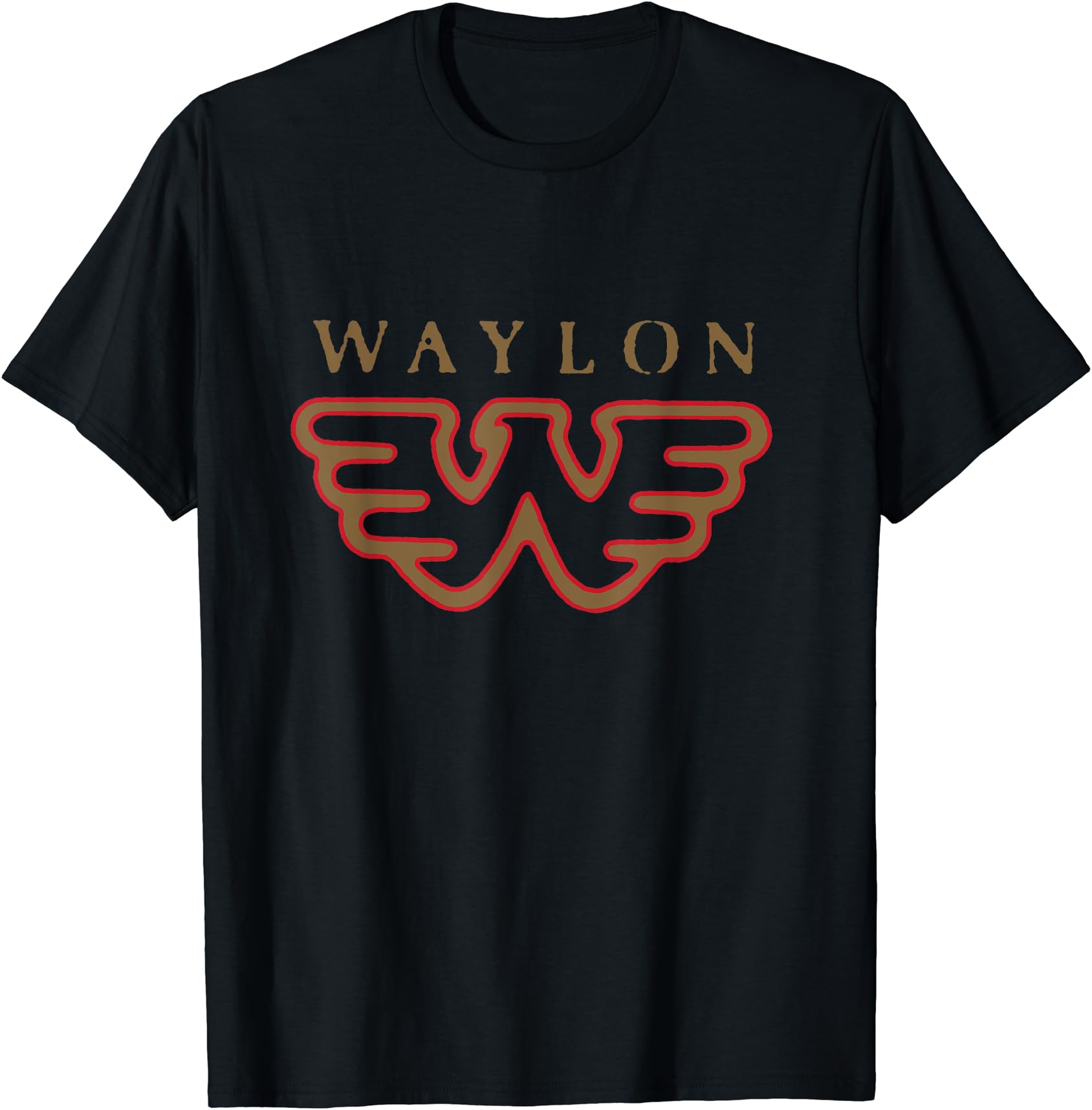 Waylon Jennings Flying W Graphic Tee| Classic Country Music Fan Short Sleeve Top