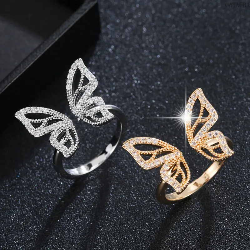 Dainty Fairy Style Bow Knot Open Ring for Women, Elegant Small Adjustable Finger Jewelry for Party & Daily Wear