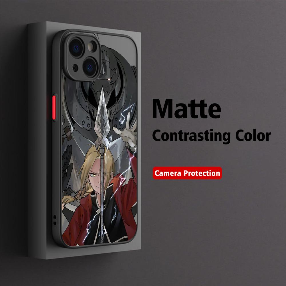 Anime Fullmetal Alchemist Phone Case For iPhone 17 16 15 14 13 12 11 Pro Max X XR XSMax  Plus Matte Transparent Back Cover