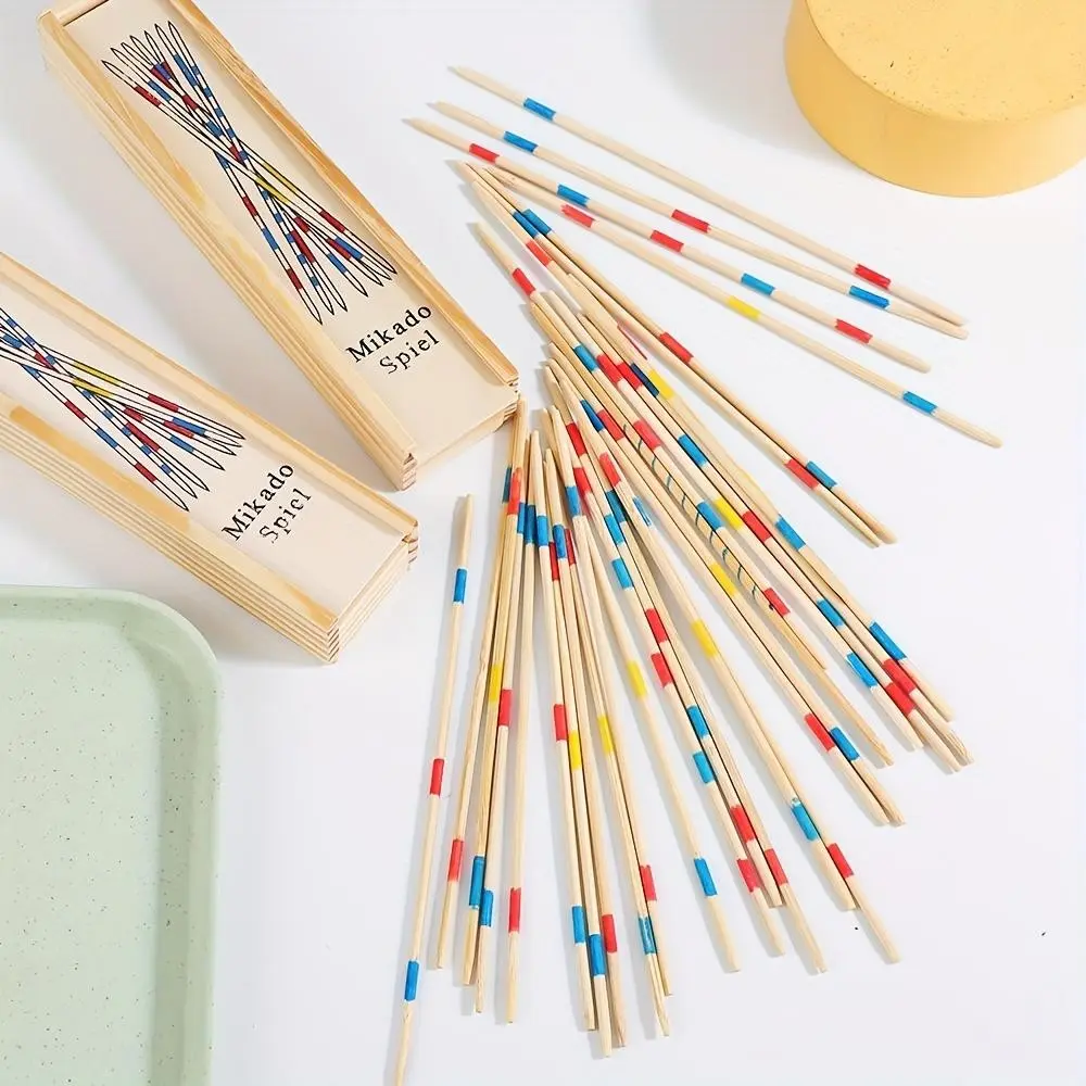 Bamboo Pick-Up Sticks Game - Ideal for Family Fun & Parties, Perfect Gift for Adults 14+ | No Batteries Required, Perfect for Winter, New Year
