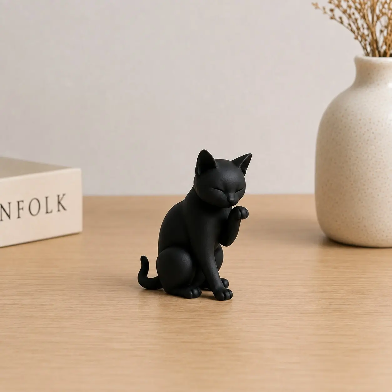 Cat Desktop Ornament, Decorative Figurine, Office Desk Decor, Cat Lover Gift, Holiday Gift, Home Decoration, Perfect for Cat Enthusiasts